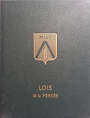 Lois de la pensée. Philosophie, Langage, Logique, Mathématiques Volume de l'encyclopédie Clartés...
