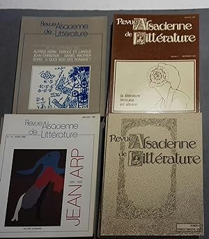 Revue alsacienne de littérature. Tête de collection, 17 premiers numéros, numérotés de 1 à 19/20....
