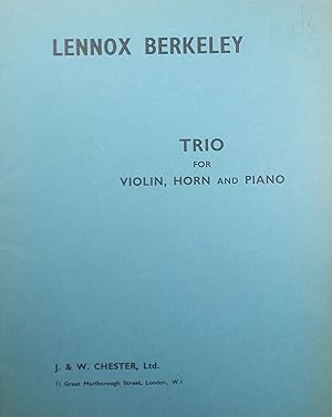 Trio for Violin, Horn and Piano, Op.44, Piano Score and Parts