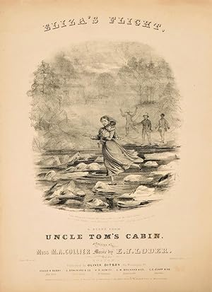Uncle Tom's Cabin Sheet Music "Eliza's Flight" 1852