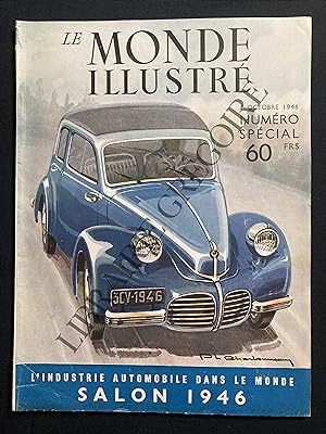 LE MONDE ILLUSTRE-5 OCTOBRE 1946-NUMERO SPECIAL-L'INDUSTRIE AUTOMOBILE DANS LE MONDE SALON 1946