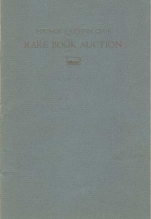 Rounce & Coffin Club rare book auction