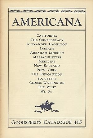 Americana [cover title] [No. 415]