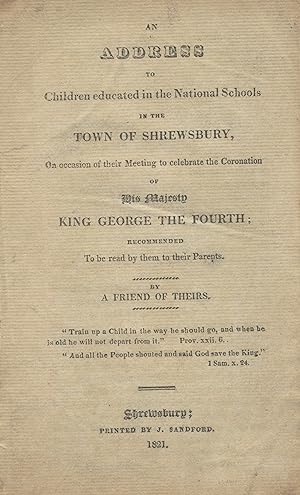 An address to the children educated in the national schools in the town of Shrewsbury