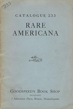 Rare Americana [cover title] [No. 233]