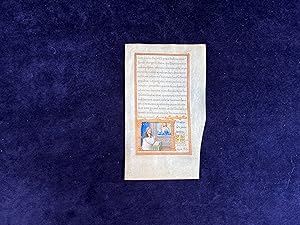 Leaf from Prayerbook, Likely Patron Portrait of Dominican Worshipping [Italy, mid to late 15th ce...