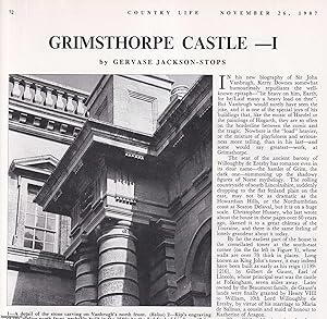 Grimsthorpe Castle, Lincolnshire. Several pictures and accompanying text, removed from an origina...