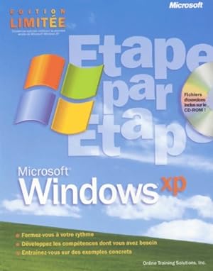 Microsoft Windows XP  tape par  tape manuel d'auto-apprentissage fran ais - Online Training Solut...