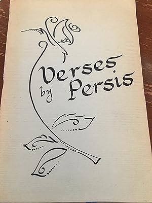 Verses by Persis. Signed