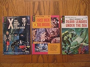 Gold Key Science Fiction Classic Movie Three (3) Comic Lot, including: "X" The Man with the X-Ray...