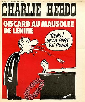 "CHARLIE HEBDO N°257 du 16/10/1975" WOLINSKI : GISCARD AU MAUSOLÉE DE LÉNINE