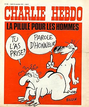 "CHARLIE HEBDO N°262 du 20/11/1975" REISER : LA PILULE POUR LES HOMMES