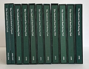 Goodwood Road Racing Club Year Books 1998-2006 (with two other volumes) - Many are SIGNED by Lord...