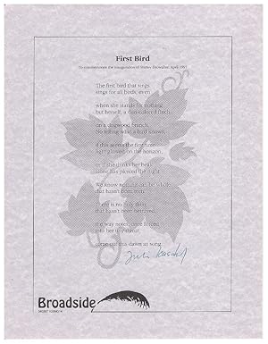 First Bird [Broadside]