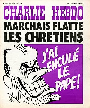 "CHARLIE HEBDO N°290 du 3/6/1976" Gébé : MARCHAIS FLATTE LES CHRÉTIENS