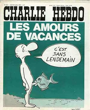 "CHARLIE HEBDO N°298 du 29/7/1976" WOLINSKI : LES AMOURS DE VACANCES / REISER : SUR LES PLAGES DR...