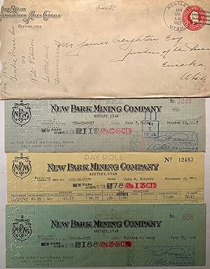 [Utah Mining] Extensive Collection of Early 20th Century Utah Mining Letters and Letterheads, Map...