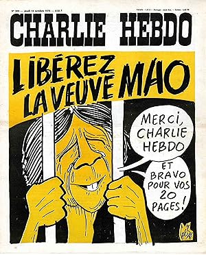 "CHARLIE HEBDO N°309 du 14/10/1976" Gébé : LIBÉREZ LA VEUVE MAO (Merci Charlie Hebdo et bravo pou...