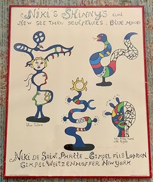 Niki's Skinny's and New See Thru Sculptures - Blue Mood (Signed by Niki de Saint Phalle)