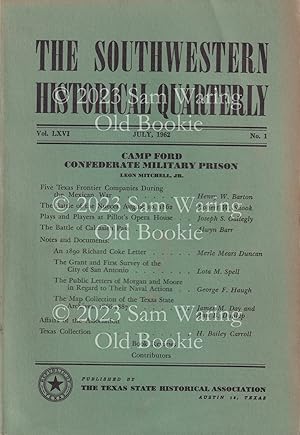 Southwestern Historical Quarterly Vol. LXVI (66) COMPLETE