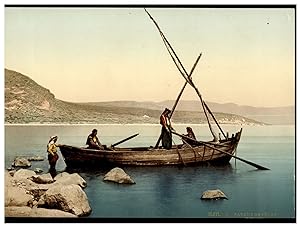 Tibériade, Barque de pêche sur le lac de Génézareth