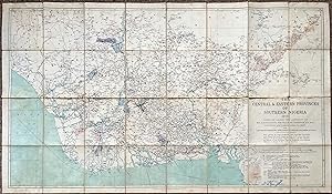 Map of The Central & Eastern Provinces of Southern Nigeria - 1910. Edward Stanford; Geographer to...