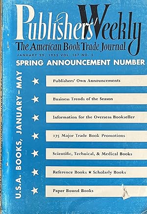 Publisher's Weekly: The American Book Trade Journal, Vol. 167, No. 5