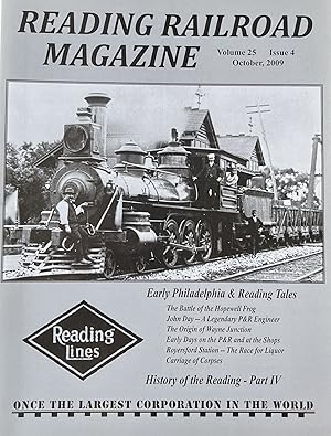 Reading Railroad Magazine, Volume 25, Issue 4, October, 2009
