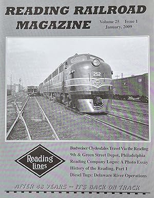 Reading Railroad Magazine, Volume 25, Issue 1, January, 2009