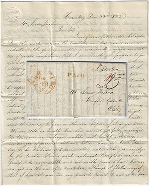 1838 - Letter from a Whig state Senator whose vote against his party allowed Democrats to take co...