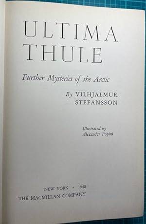 ULTIMA THULE: Further Mysteries of the Arctic (Signed by Author)