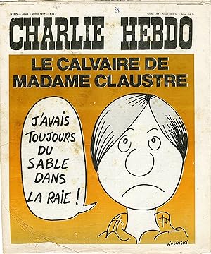 "CHARLIE HEBDO N°325 du 3/2/1977" WOLINSKI : LE CALVAIRE DE MADAME CLAUSTRE