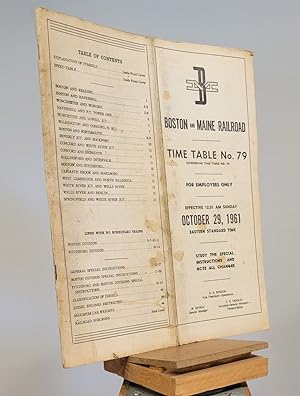 Boston and Maine Railroad Time Table No. 79 For Employees Only October 29, 1961