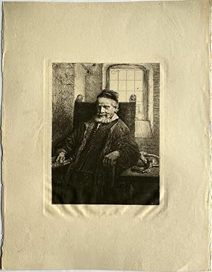 [Etching, ets, reproduction, 19th century] Portret van een den goudsmid Lutma (Jan Lutma, goldsmi...
