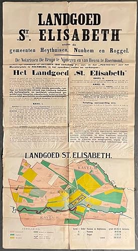Publication / Affiche Leudal Limburg 1916 | Announcement. Landgoed St. Elisabeth onder de gemeent...