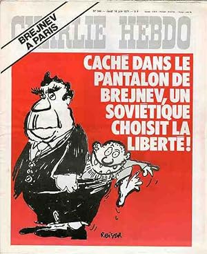"CHARLIE HEBDO N°344 du 16/6/1977" REISER : BREJNEV A PARIS