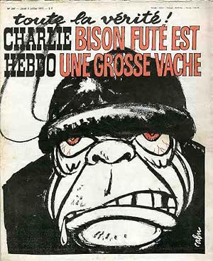 "CHARLIE HEBDO N°347 du 7/7/1977" CABU : BISON FUTÉ EST UNE GROSSE VACHE