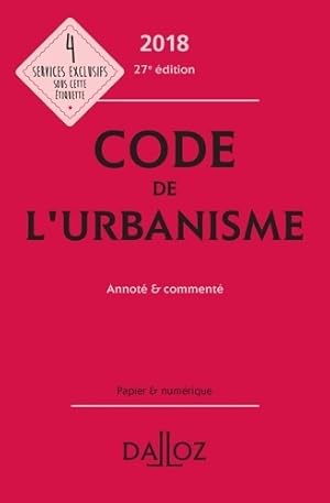 Code de l'urbanisme 2018 - Marie-Christine Mehl-Schouder