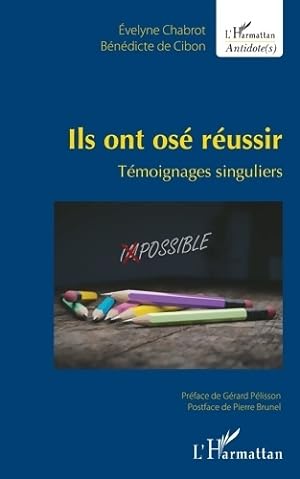 Ils ont os  r ussir : T moignages singuliers - Evelyne Chabrot
