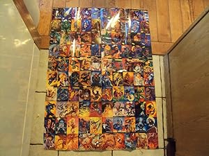 Rare Vintage 1994 Flair Marvel Annual Uncut Promo Card Poster 37 x 26 MINT