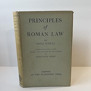 PRINCIPLES OF ROMAN LAW