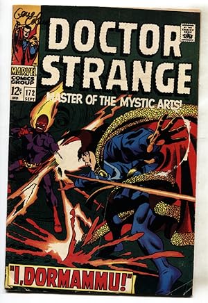 DOCTOR STRANGE #172 comic book SIGNED ON COVER 1968-MARVEL COMICS-