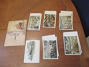 Set Of Color Postcards In Chemise Depicting Interior And Exterior Views Of S. S. Amerika, Hamburg...
