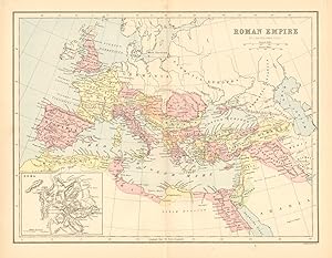 Roman Empire; Inset map of Roma