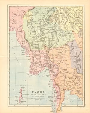 Burma, The Shan States and Regions adjacent