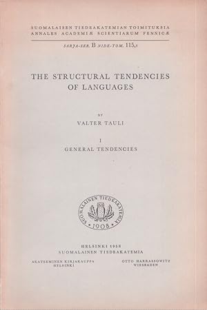 The Structural Tendencies of languages : 1 General tendencies