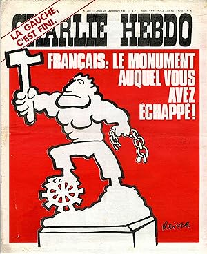 "CHARLIE HEBDO N°359 du 29/9/1977" REISER : LA GAUCHE C'EST FINI