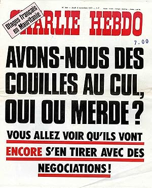 "CHARLIE HEBDO N°364 du 3/11/1977" OTAGES FRANÇAIS EN MAURITANIE