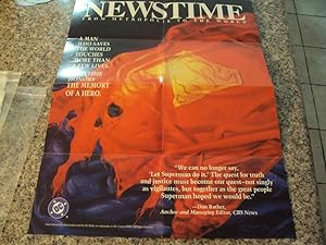 D.C. Superman Newtime From Metropolis to The World Poster 1993 21.5 x17