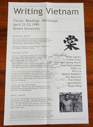 Writing Vietnam (Brown University Announcement Poster) (Signed by Seven of the Contributing Artists)